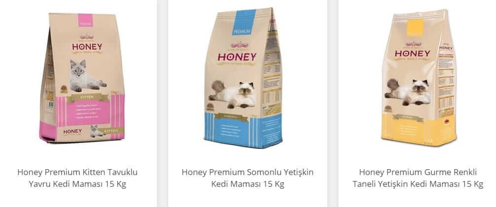 Ekonomik ve lezzetli Honey kedi maması çeşitleri